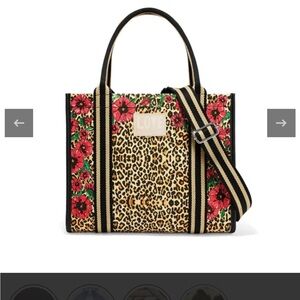 Brighton Floral and Leopard Print Tote